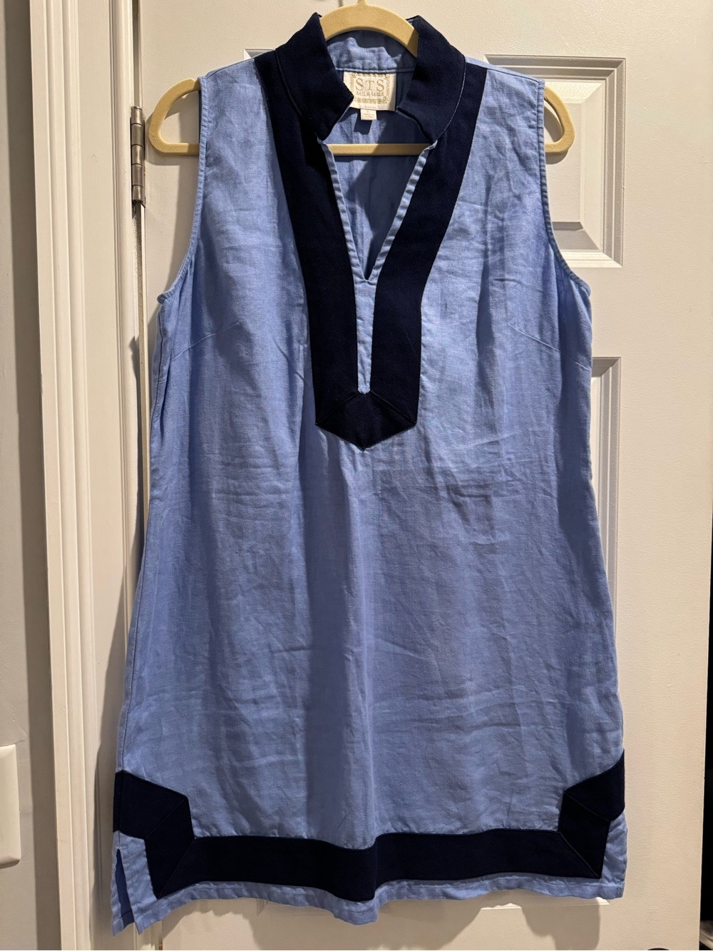 Sail to Sable linen shift dress, size large